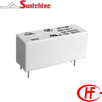 HONGFA PCB POWER RELAY 5VDC 10A 1CO HF118F/005-1ZS1T(136)