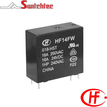 HONGFA PCB POWER RELAY 12VDC 16A HF14FW/012-ZSTF(136)