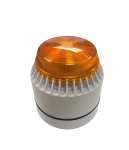 COMBINED SOUNDER/BEACON 24VDC AMBER, WHITE SHALLOW BASE