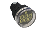 SCL 22mm VOLTMETER 50-380VAC WHITE