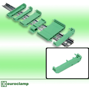 EUROCLAMP PCB MODULAR SUPPORT 72mm END + 10.25mm EUROCLAMP PCB MODULAR SUPPORT 72mm END + 10.25mm